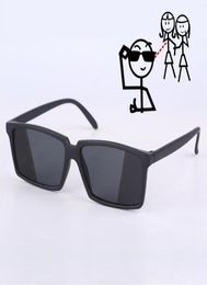 Anti -tracking achteruitkijkglazen zie achter spy zonnebrillen tinten met spiegel aan zijde -uiteinden kostuum voor volwassenen3100415