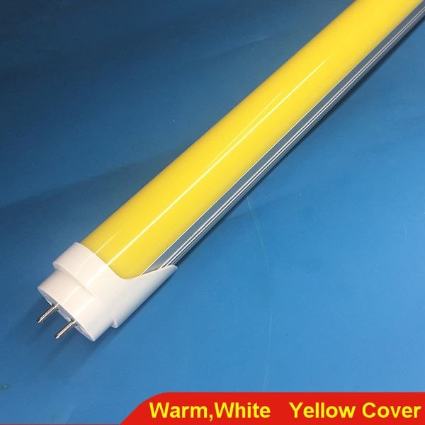 Tubes à LED anti-UV T8 LUMICAUX SACE JAUNES 120 cm 4ft 18W AC85-265V G13 BLUBS 1200 mm 27000K LAMPES PAS DE PROTECTION ULTRAVIOLET