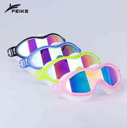 Lunettes de natation antibuée garçons filles lunettes de natation pour lunettes d'eau Zwembril lunettes imperméables enfants lunettes de natation H2287869288