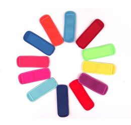 Antifreesing Popsicle Tassen Vriezer Popsicle Houders Herbruikbare Neopreen Isolatie Ice Pop Sleeves Tas Voor Kinderen Zomer Keuken Gereedschap DA378