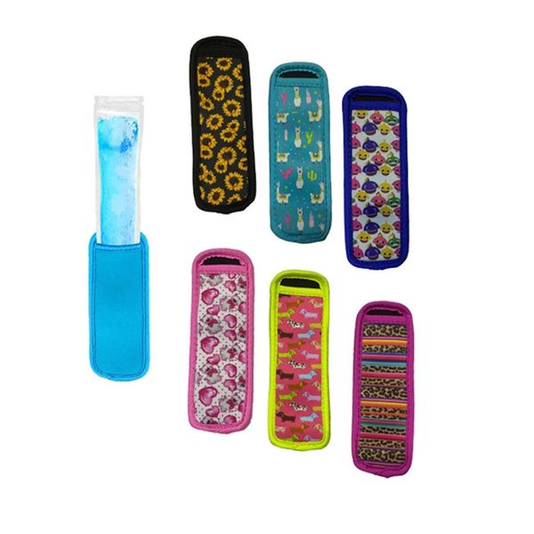 Antifreezing Popsicles Bolsas Herramientas Freezer Freezer Pole Pole Popas Portajes Reutilizable Neopreno Aislamiento Mangas de hielo Bolsa Niños Verano FHL304-WY1639