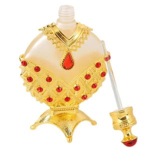 Anti-transpiranten Vintage metalen parfumfles Egyptische parfumflesjes Fancy glazen parfumflesje Arabische parfumdispenser fles met etherische olie