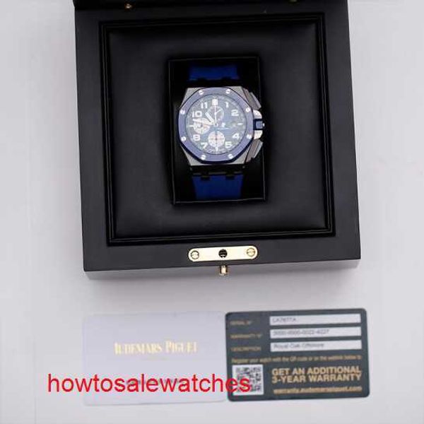 Reloj de pulsera AP antiguo Royal Oak Offshore Series 26405CE Reloj para hombre Maquinaria automática Reloj famoso suizo Reloj deportivo de lujo con un diámetro de 44 mm