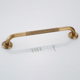 Antieke badkamergreep Bar Bronze Brass Bath Tub Rail Bar Toilet Leuning Leuning Sterke doucheveiligheid Ondersteuning Grap Railgreep recht