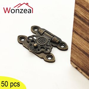 Antieke bronzen HASP Vintage Decoratieve Latch Sieraden HOUTEN DOOS GEZICHT ZINC LEDEREN KLOCHT KAMPEL RETRO MEUBEL HARDWARE