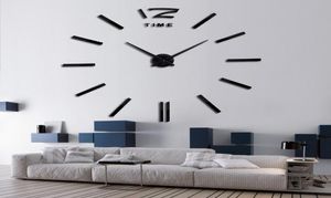 Antieke Mini DIY Spiegel Oppervlak Klok Muursticker Mute Klok 3D Horloge Woonkamer Home Office Decor Kerstcadeau8064895