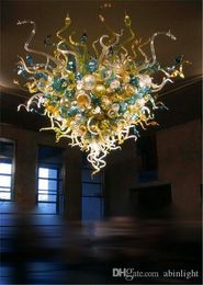 Lustres antiques de Murano décoratifs personnalisés modernes en verre soufflé en cristal décor d'hôtel lustre en chaîne lumière