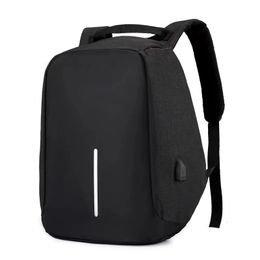 Sac antivol hommes ordinateur portable sac à dos voyage sac à dos femmes grande capacité affaires USB Charge collège étudiant école sacs à bandoulière 240108