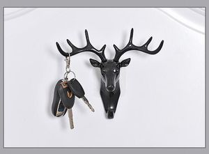 Antlers, American wall decoration, hooks, creative, personalized deer head, wall hook, traceless key, wall hanging hook, clothes hook