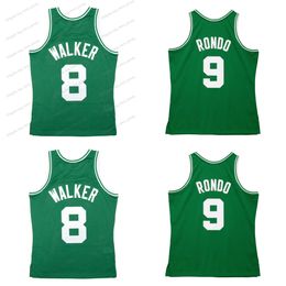 Antoine Walker 2000-01 Jersey de basket-ball Bostons Rajon Rondo 2007-08 Jerseys Green Taille S-xxxl