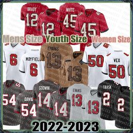 Antoine Winfield Jr. Mike Evans Voetbalshirts Tampas Bayes Baker Mayfield Buccaneeres Vita Vea Tom Brady Devin White Lavonte David Chris Godwin Cade Otton S01