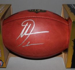 Antonio Gates Unitas ADAMS Dungy Butkus White Reid Tittle Watt EDELMAN Autographié Signé Signature Autographe Ballon de football à collectionner