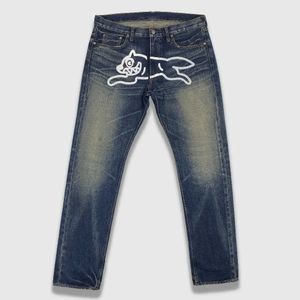 ANTS Streetwear Jeans y2k pantalon hip hop graphic imprime rétro bleu sot