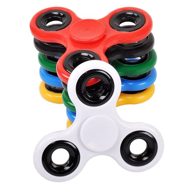 Anillo de ansiedad Abs Fidget Spinner Edc para autismo Adhd Anti estrés Tri spinner alta calidad adultos niños divertidos juguetes Figet 220708