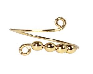 Anneau d'anxiété pour filles et femmes, anneau de perles Spinner, anneau en spirale à bobine unique, perles rotatives, Anti-Stress2966623