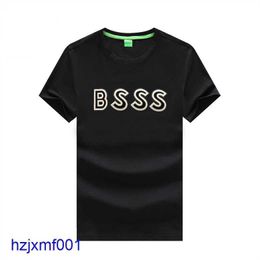 Anz7 Heren T-shirts Designer T-shirt Bos Hoge kwaliteit Nieuwe Klassieke Gedrukt Tee Casual Mode Luxe 100% Hoogwaardig Katoen Ademend Straat Mouw Shir