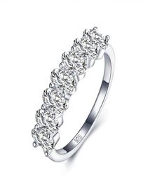 ANZIW Ovale Rij Boor Sona Gesimuleerde Diamond Anniversary Ringen Engagement Wedding Band Ring Bands Voor Vrouwen Jewelry5800925