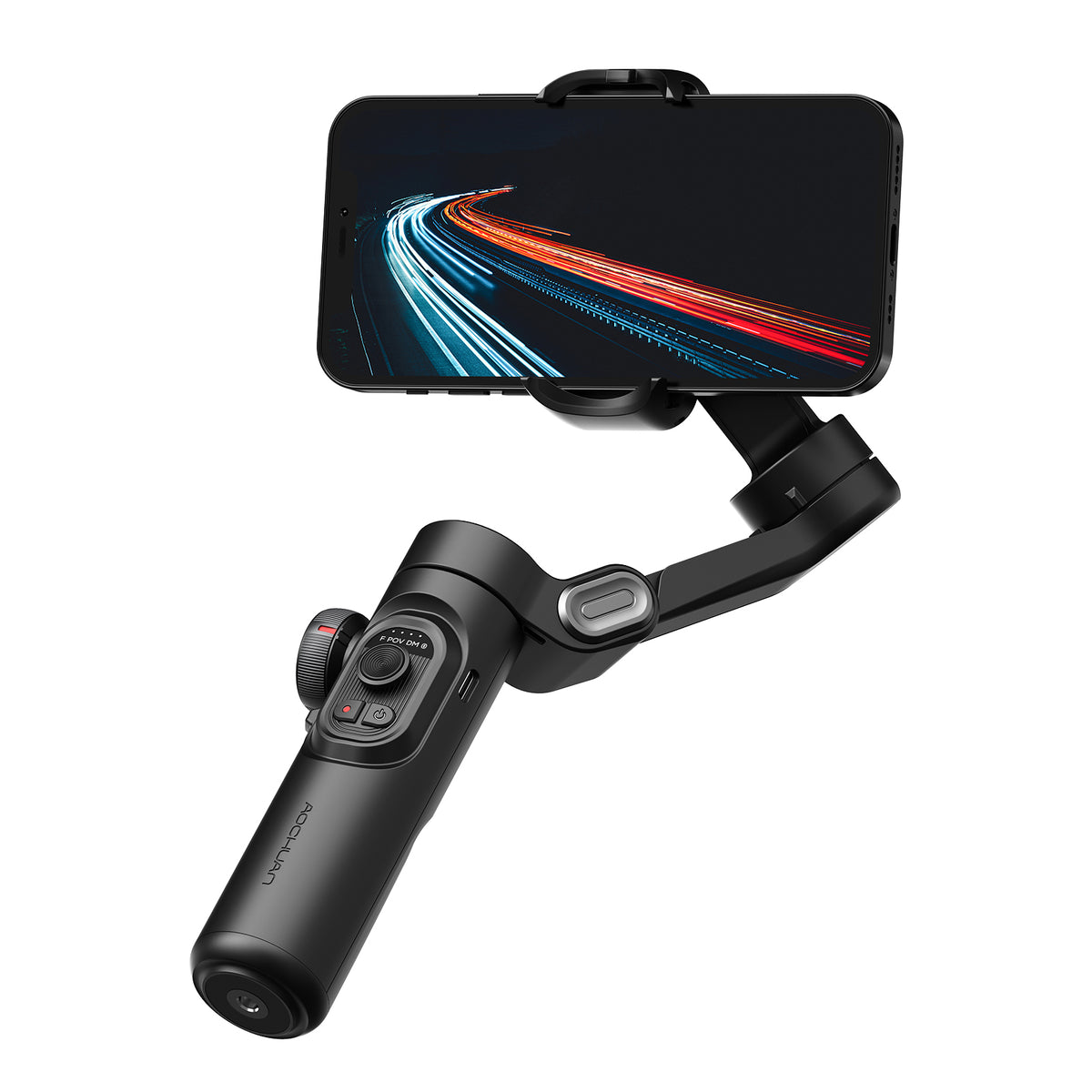 AOCHUAN Smart XE 3-Achsen-Gimbal-Stabilisator, faltbarer Selfie-Stick, APP-Steuerung, Handstabilisator für Handy, Smartphone, Mobilgerät