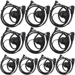 AOER D forme écouteur casque PTT pour Motorola Talkabout Cobra radio bidirectionnelle talkie-walkie 1pin (paquet de 10)