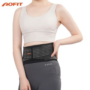 AOFIT Lumbale Rugsteun Riem Hernia Orthopedische Taille Brace met Afneembare taille trainer vrouwen Stalen Spalken 231226