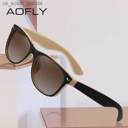 AOFLY Rechthoek Gepolariseerde Zonnebril Vrouwen Mannelijke Vintage Reizen Anti Glare Rijden Spiegel Zonnebril Mannen UV400 zonnebril dames L230523