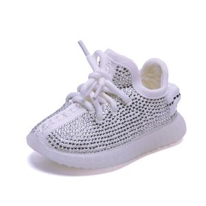 AOGT Spring/Autumn Baby Girl Boy First Walkers Infant Rhinestone Sneakers Coconut Soft Comfortabele Kid Shoe 201222