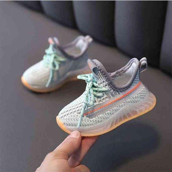 AOGT Spring Baby Shoes Infant Toddler Soft Comfort Knitting Transpirable 0-3 Year Child Sneakers T33 2119