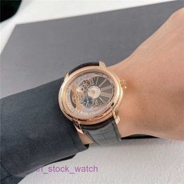 Aoipoi Watch Luxury Designer Millennium Millennium Série 18K Rose Gold Automatic Mécanical Mens Watch 47mm Swiss Watch Luxury Watch 15350or OO D093CR-01