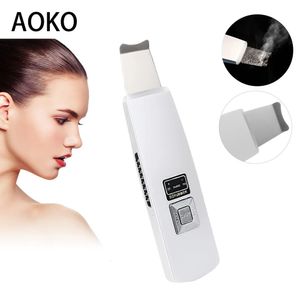 Aoko Skin Scurbber Ultrasonic Cleaner Acne Blackhead Repoval Ion Deep Netter Skin Care Device Face Lift Beauty Instrument 240418