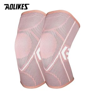 Aolikes 1 paire pads élastiques Nylon Sports Knee Support Fiess Gear Patella Brace Running Basketball Volleyball Support L2405
