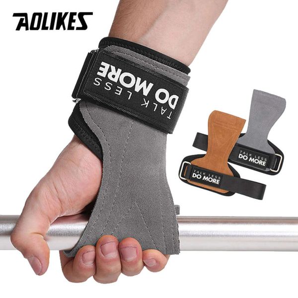 Aolikes 1 paire gants de barre horizontaux pour le soulèvement de poids Sports CrossFit Fiess Bodybuilding Workout Palm Protector L2405