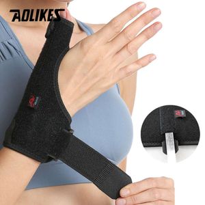 Aolikes 1PCS Soutien de la main du pouce Sprous des entorses arthrite arthrite ceinture de courroie toulinte attelle de tennis de tennis Protection du poignet L2405