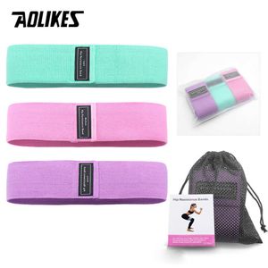 AOLIKES Fitness Hip Loop Resistance Bands Anti-slip Squats Expander Strength Rubber Bands Yoga Gym Training Braided Elastic Band H1026