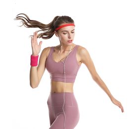 Aolikes mannen dames sport haarbands elastische pilates yoga siliconen geleidingsgordel zweethoofdband hoofddeksel zweetband gym beschermer 240409