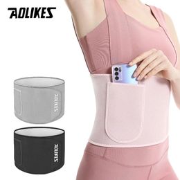 AOLIKES Cintura sportiva Vita Trainer Supporto per la schiena Tutore Copertura argentata Sauna Cintura per il sudore Perdita di peso Dimagrante Body Shaper Faja Cintura 240108