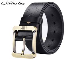 Aoluolan marque ceinture en cuir véritable concepteur de luxe de haute qualité boucle ardillon hommes ceintures pour luxe jean vache Strap6343926