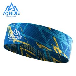 AONIJIE E4903 large bandeau de sport bandeau de cheveux bandeau cravate pour les femmes et les hommes entraînement Yoga Gym Fitness course à pied cyclisme 240322