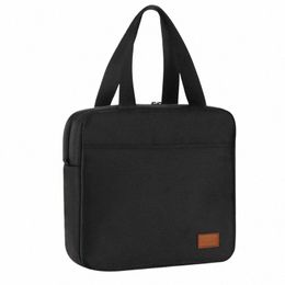 AOSBOS FI Sac à lunch pour toile isolée portable Sac à lunch pour les femmes pour femmes hommes solide cool à lunch Boîte à lunch NEW T52S #