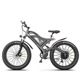 AOSTIRMOTOR 26 "750W bicicleta eléctrica Fat Tire 48V 15AH batería de litio extraíble para adultos S18-GREY 0422