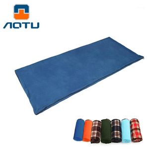 Aotu-saco de dormir de lana para adultos, saco para dormir al aire libre, portátil, viaje de Camping, forro ultraligero cálido AT61091