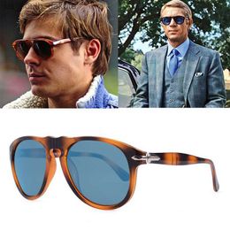 AOZE lujo clásico Vintage piloto Steve estilo polarizado gafas de sol hombres conducción marca diseño gafas de Sol Oculos De Sol 649 L230523