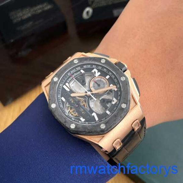 AP Athleisure Wrist Watch Flywheel Royal Oak Offshore 26288of.OO.D002.Cr 18K Rose Gold Manual Mechanical Male Watch