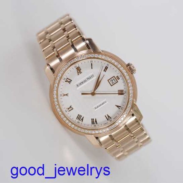 AP Brand Watch Watch Classic Series 15155or Men's Watch Gold 18k rosa con maquinaria automática de diamantes Swiss Watch Diámetro de reloj de lujo de fama mundial de 36 mm