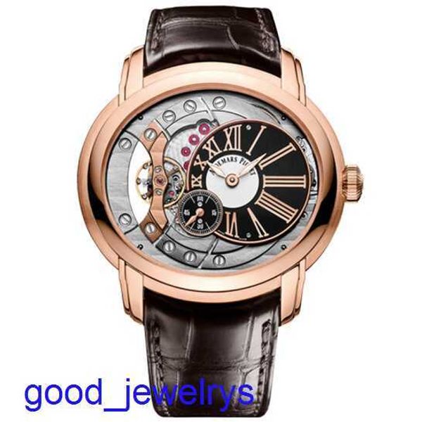 AP Brand Wrist Watch Millennium Series 18K Gold Rose Gold Automatic Mécanique pour hommes Watch 47mm Swiss Watch Luxury Watch 15350OR.OO.D093CR.01