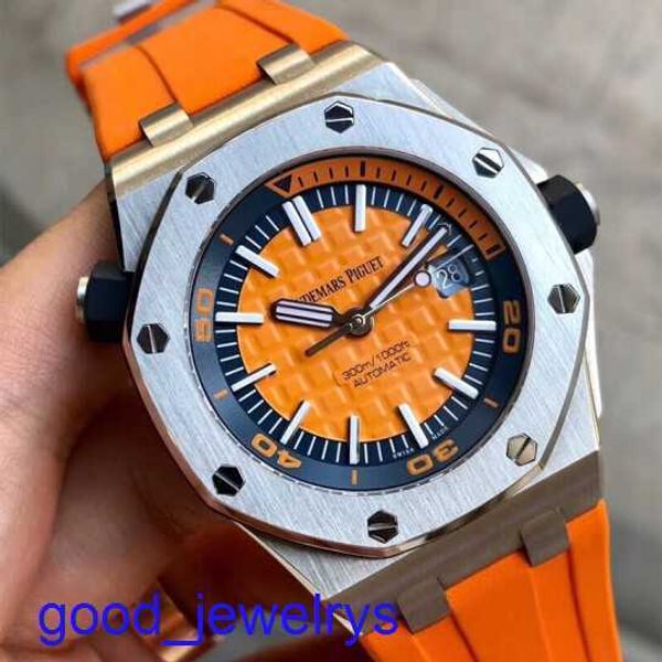 AP Brand Watch Watch Royal Oak Okshore Type Series Type Mechanical Submersible Steel Rubber Cintura de goma Fecha de hombres 15710ST.OO.A070CA.01