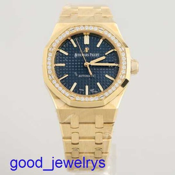 AP Brand Wrist Watch Royal Oak Series 15451BA Blue Diamond Blue Mens et femmes Unisex Fashion Ligne