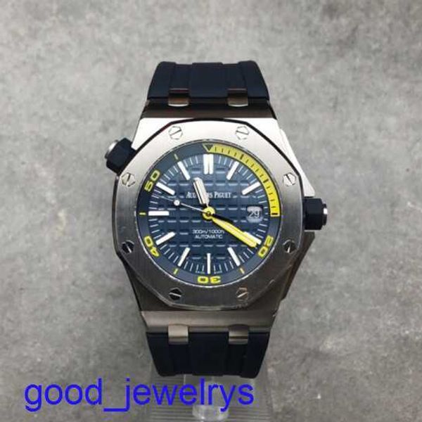 AP Brand Wristwatch Royal Oak Series Offshore Série Blue Plate Rubber Band Automatic Mechanical Mens Precision Steel Material Diamètre 42mm Luxury Watch