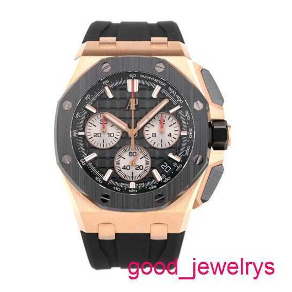 AP Business Wrist Watch Epi Mens Watch Royal Oak Offshore Series 26420ro New Rose Gold Ceramic Ring Chronograph Mens Fashion Leisure Sports Mécanicale montre