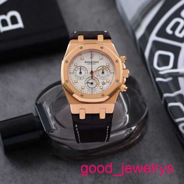 AP Business Wrist Watch Royal Oak Automatic Mechanical Mens Watch 26022or.OO.D088CR.01 White Plate 18K Rose Gold