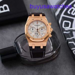 AP Calendar Wrist Watch Royal Oak Automatic Mechanical Mens Watch 26022or.OO.D088CR.01 White Plate 18K Rose Gold